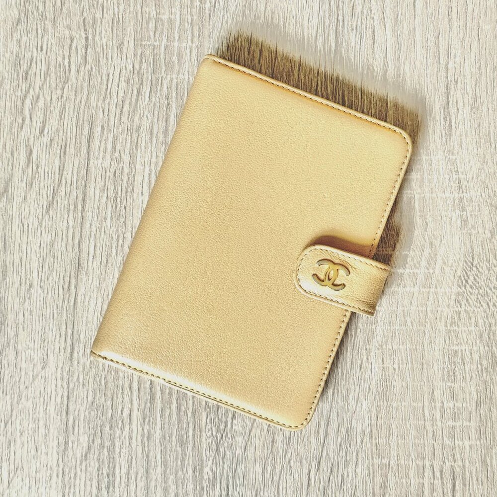 Beige Chanel Classic PM Agenda Cover Planner Notebook Cover - Pre-owned